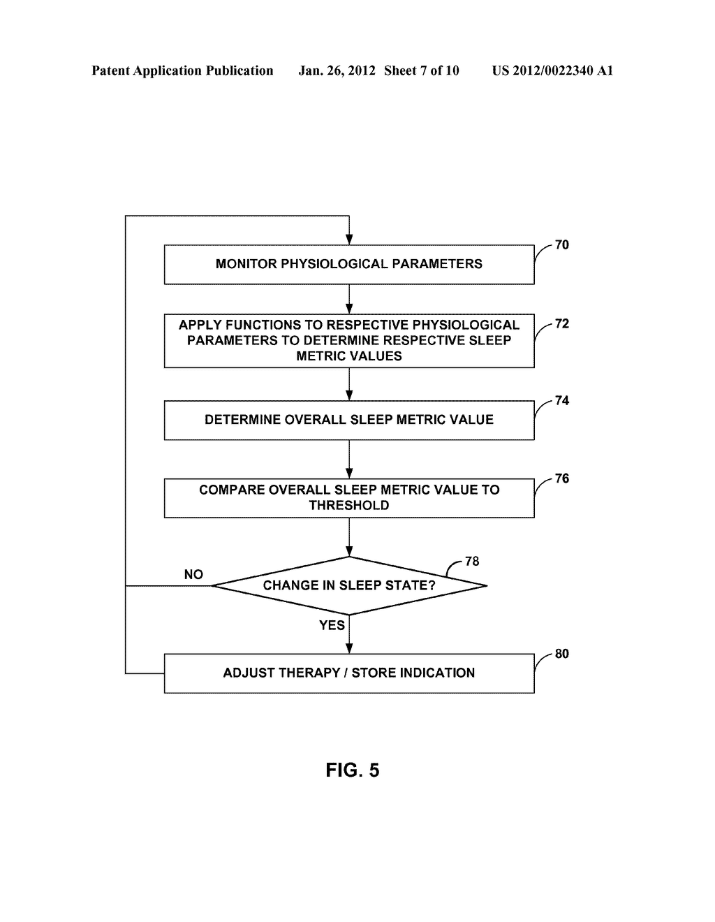 DETECTING SLEEP TO EVALUATE THERAPY - diagram, schematic, and image 08