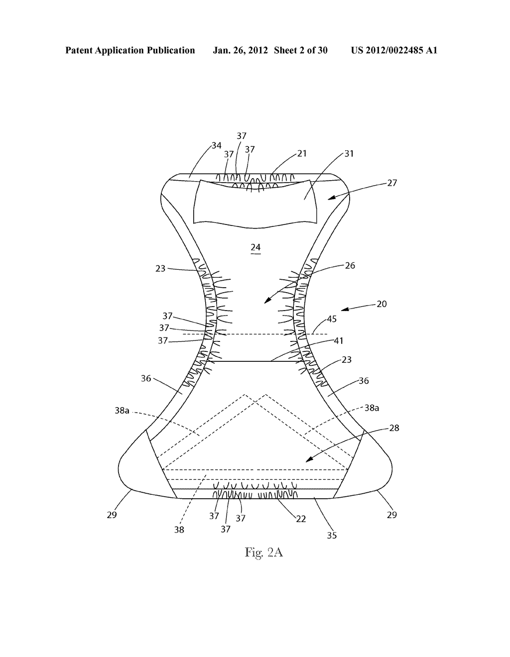 Two-Piece Wearable Absorbent Article With Advantageous Fastener     Performance Configurations - diagram, schematic, and image 03