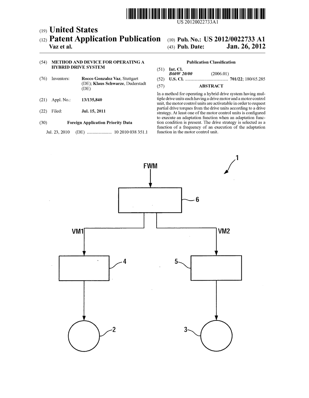 Method and device for operating a hybrid drive system - diagram, schematic, and image 01