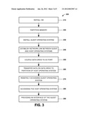 SYSTEMS AND METHODS FOR IMPLEMENTING A GUEST OPERATING SYSTEM ON A HOST     OPERATING SYSTEM diagram and image