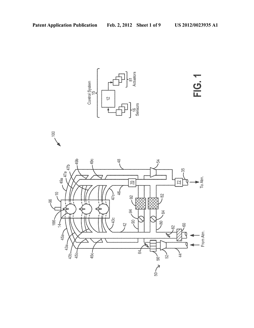 METHOD AND SYSTEM FOR A TURBOCHARGED ENGINE - diagram, schematic, and image 02
