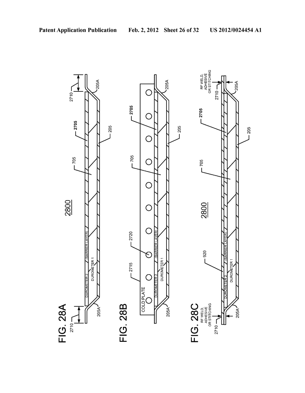 METHOD FOR FABRICATING AN ANTI-FATIGUE MAT EMPLOYING MULTIPLE DUROMETER     LAYERS - diagram, schematic, and image 27