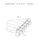 ARTICULATED FLAT SURFACE CONVEYOR BELT WITH SIDE LINK diagram and image