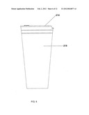 Container with an integral lid retained onto the top of the sidewall of     the container by a living hinge, the container used to retain liquids diagram and image