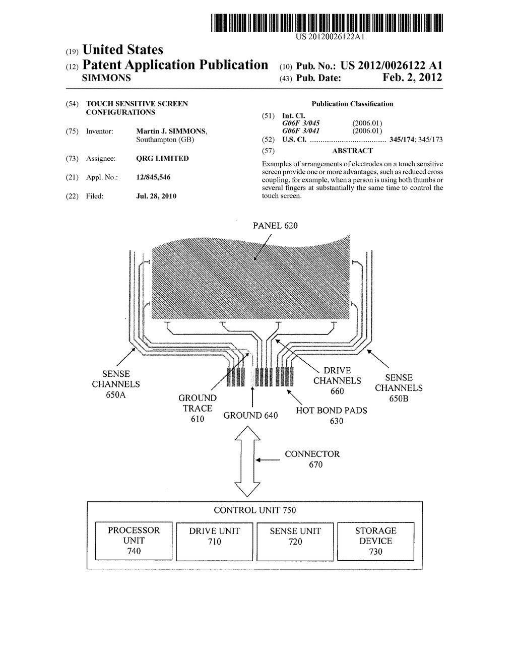 TOUCH SENSITIVE SCREEN CONFIGURATIONS - diagram, schematic, and image 01