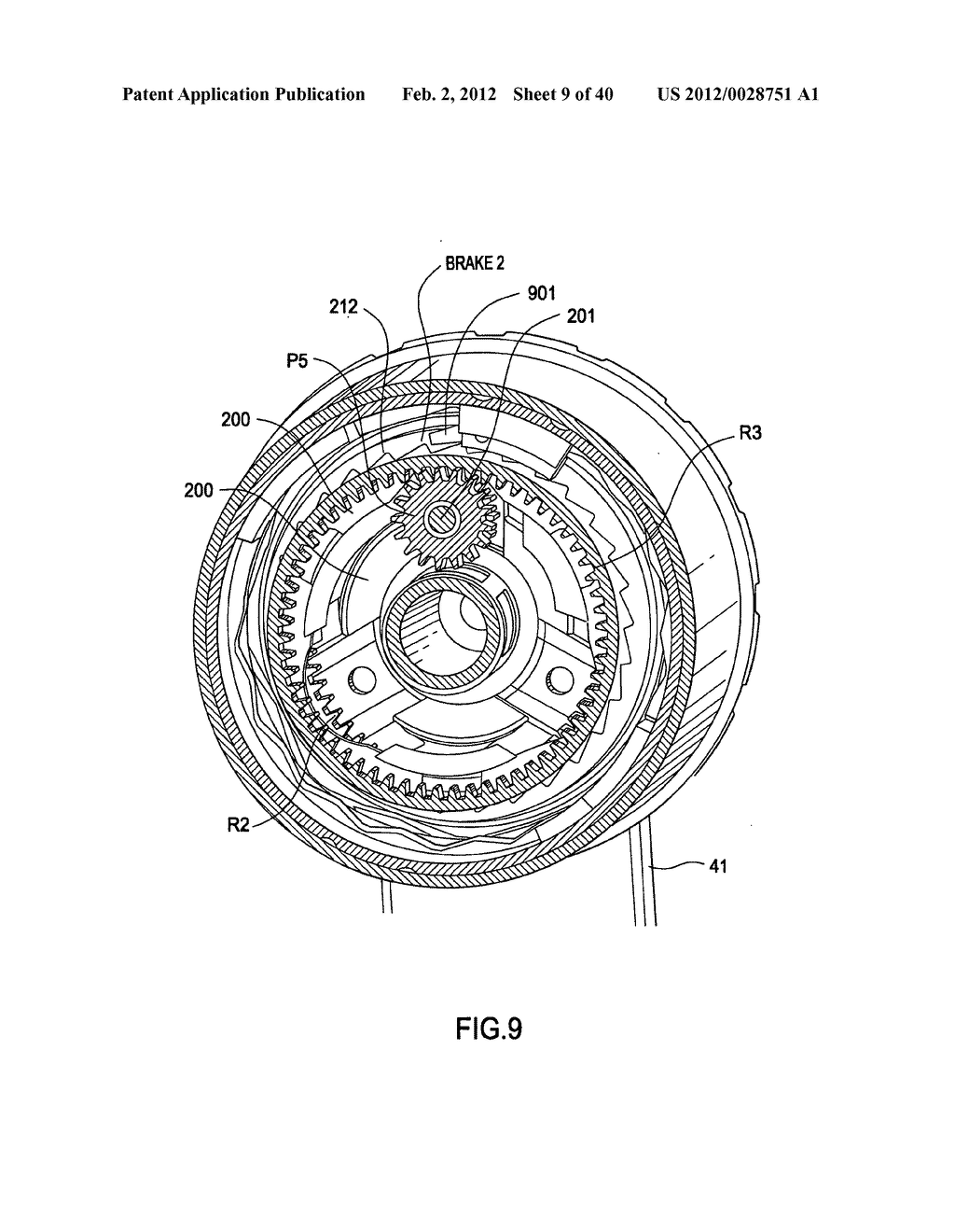 Shift mechanism for a planetary gear transmission - diagram, schematic, and image 10