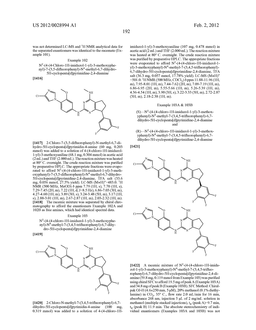 COMPOUNDS FOR THE REDUCTION OF BETA-AMYLOID PRODUCTION - diagram, schematic, and image 193