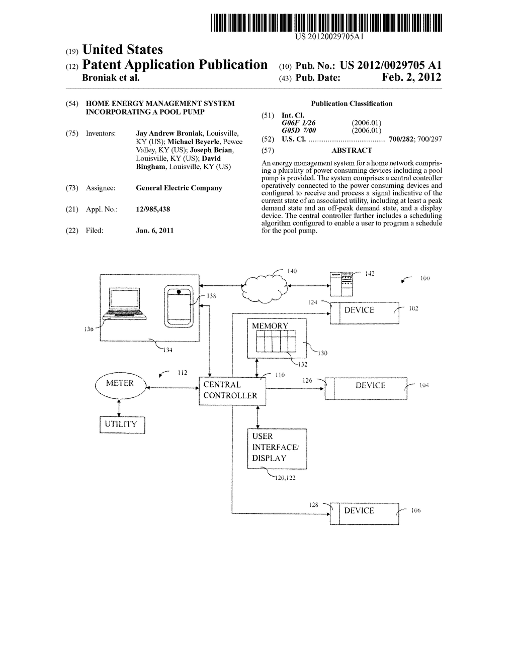 HOME ENERGY MANAGEMENT SYSTEM INCORPORATING A POOL PUMP - diagram, schematic, and image 01