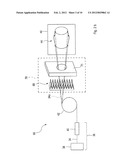 METHOD FOR DETERMINING AN EFFECT OF A PARTICLE BEAM ON A MATERIAL diagram and image