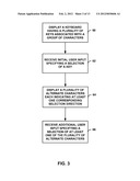 SELECTING ALTERNATE KEYBOARD CHARACTERS VIA MOTION INPUT diagram and image