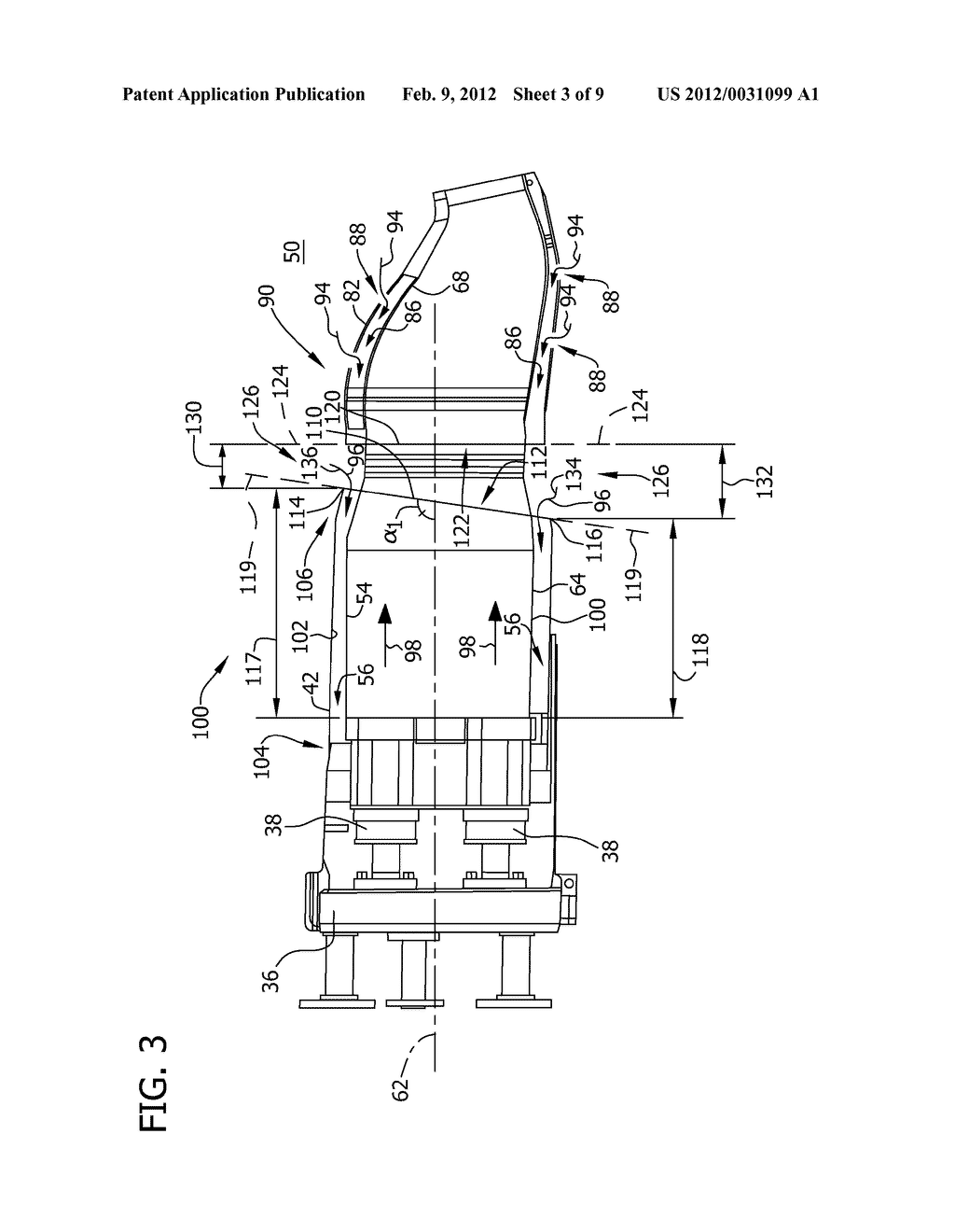 COMBUSTOR ASSEMBLY FOR USE IN A TURBINE ENGINE AND METHODS OF ASSEMBLING     SAME - diagram, schematic, and image 04
