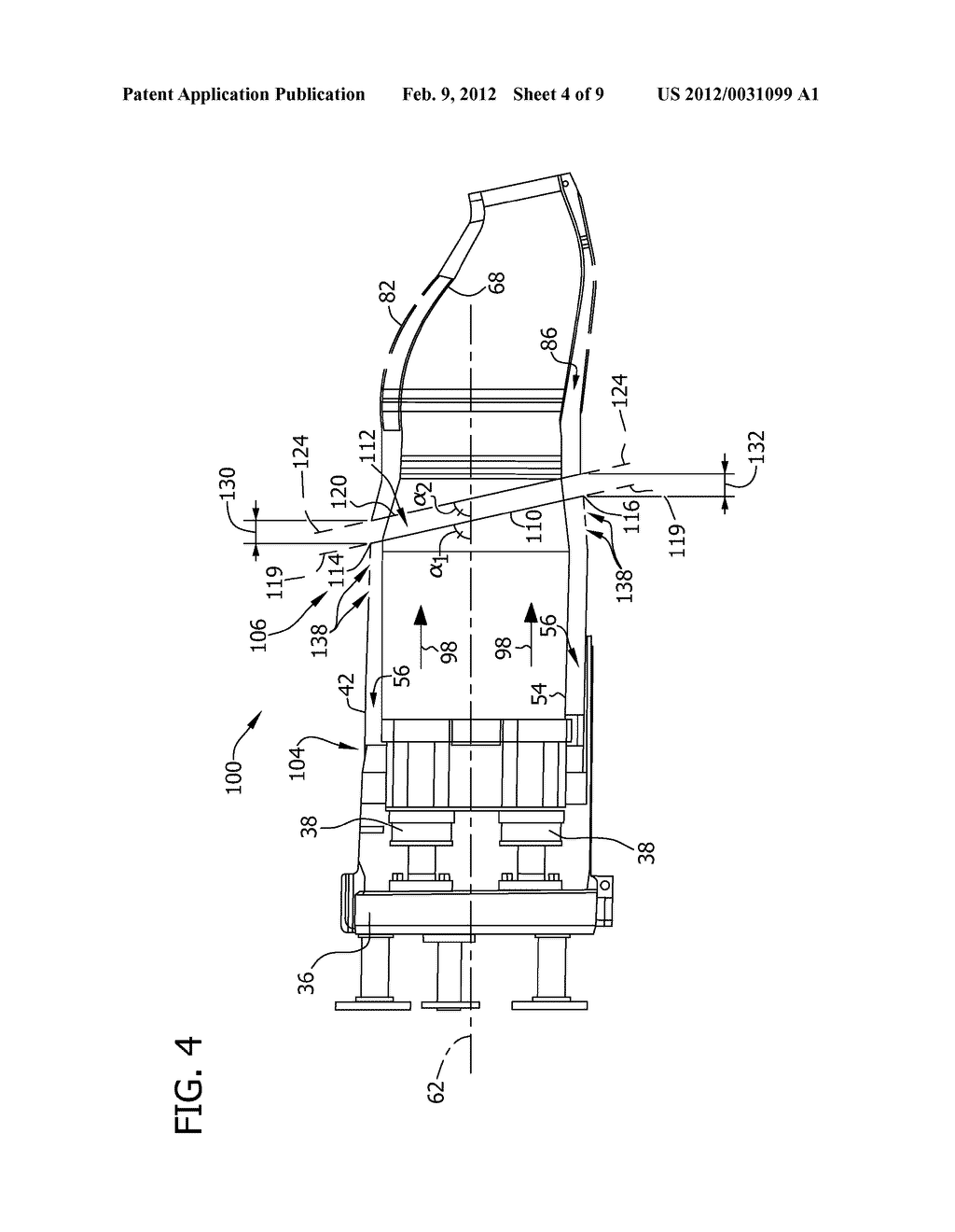 COMBUSTOR ASSEMBLY FOR USE IN A TURBINE ENGINE AND METHODS OF ASSEMBLING     SAME - diagram, schematic, and image 05