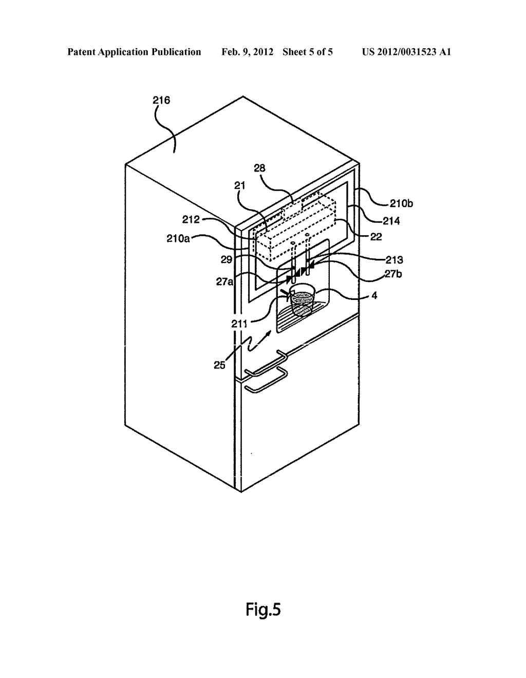 METHOD FOR DISPENSING A LIQUID INTO A CONTAINER AND RELATED DISPENSER - diagram, schematic, and image 06