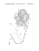 LATERAL STORAGE SPOOL FOR OVERHEAD CABLE PATHWAY diagram and image