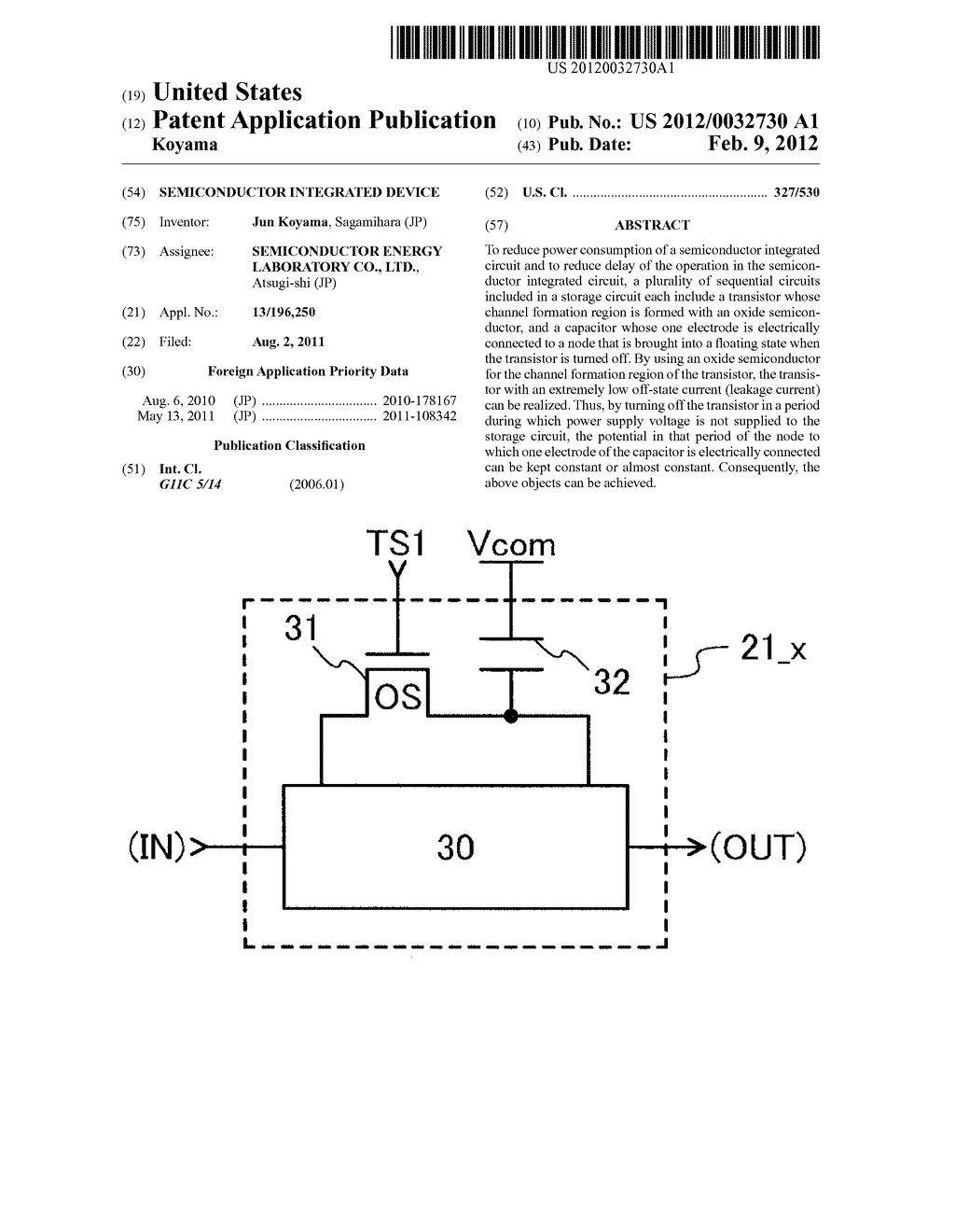 SEMICONDUCTOR INTEGRATED DEVICE - diagram, schematic, and image 01