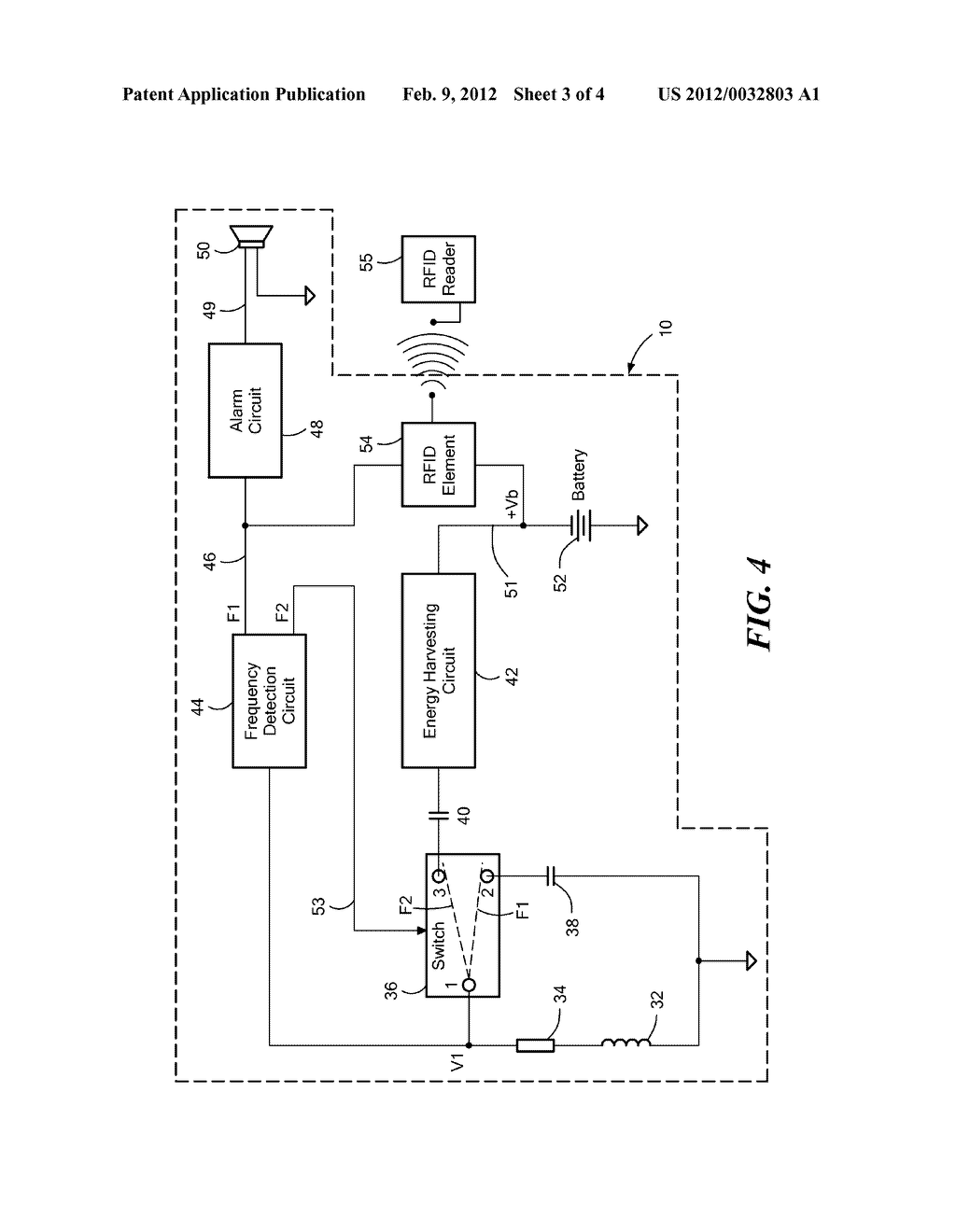 SECURITY TAG WITH INTEGRATED EAS AND ENERGY HARVESTING MAGNETIC ELEMENT - diagram, schematic, and image 04