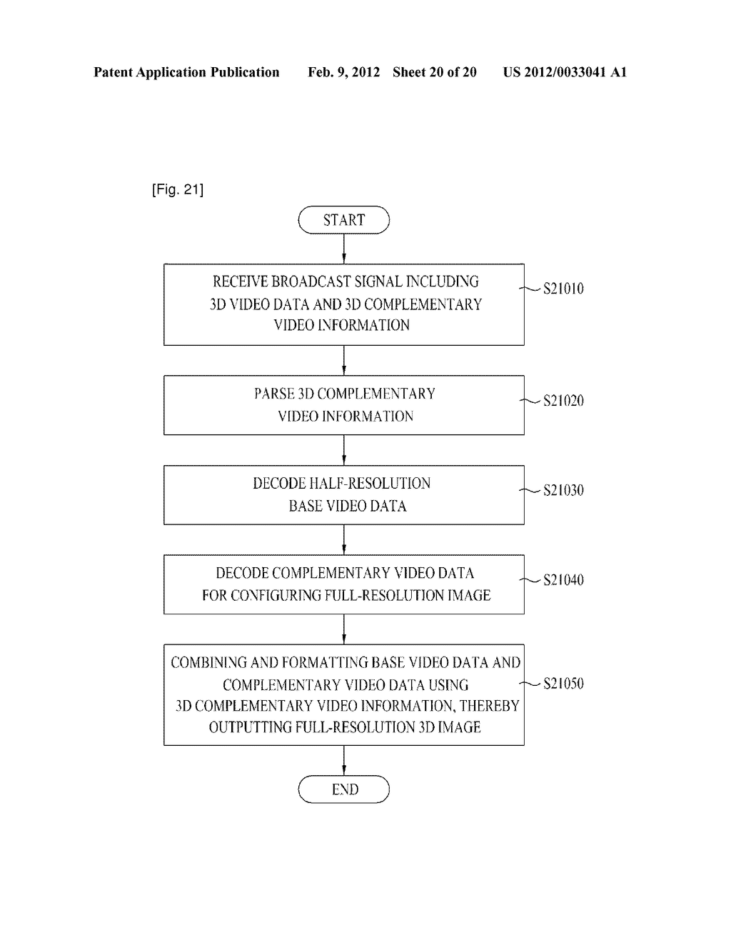 BROADCAST RECEIVER AND 3D VIDEO DATA PROCESSING METHOD THEREOF - diagram, schematic, and image 21