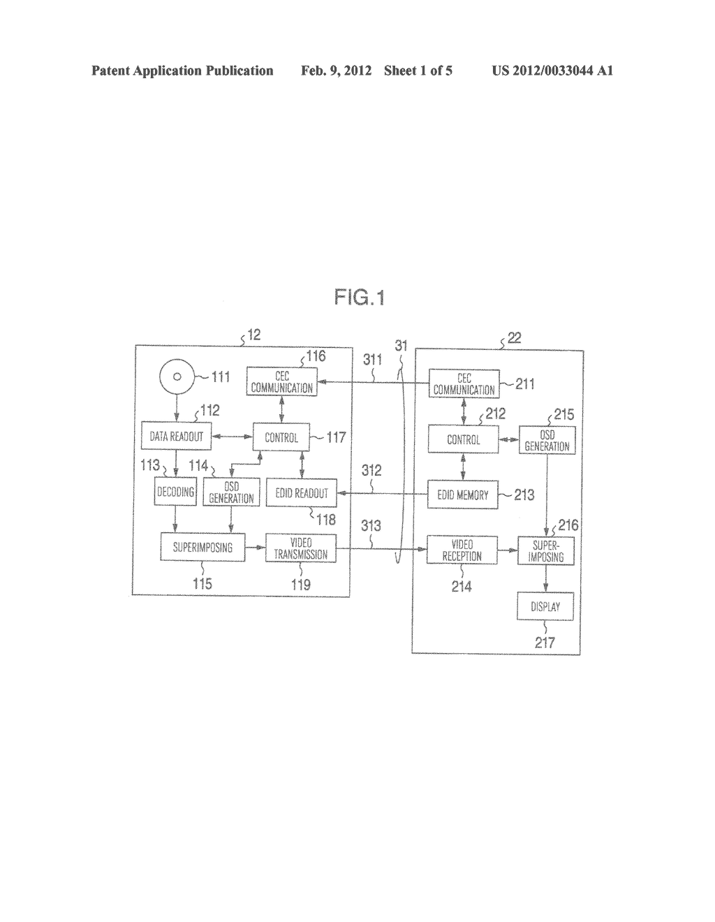 VIDEO DISPLAY SYSTEM, DISPLAY DEVICE AND SOURCE DEVICE - diagram, schematic, and image 02