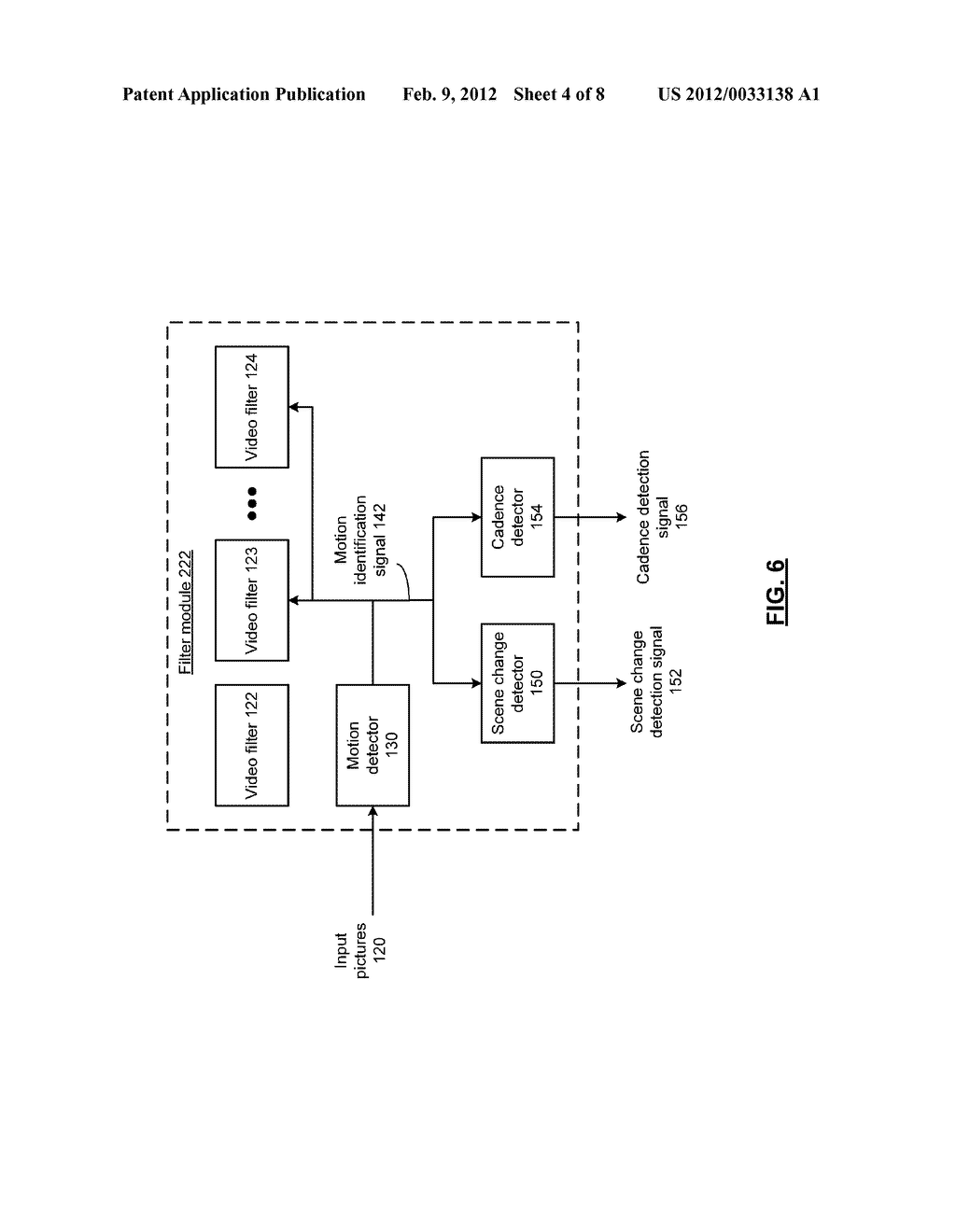 MOTION DETECTOR FOR CADENCE AND SCENE CHANGE DETECTION AND METHODS FOR USE     THEREWITH - diagram, schematic, and image 05