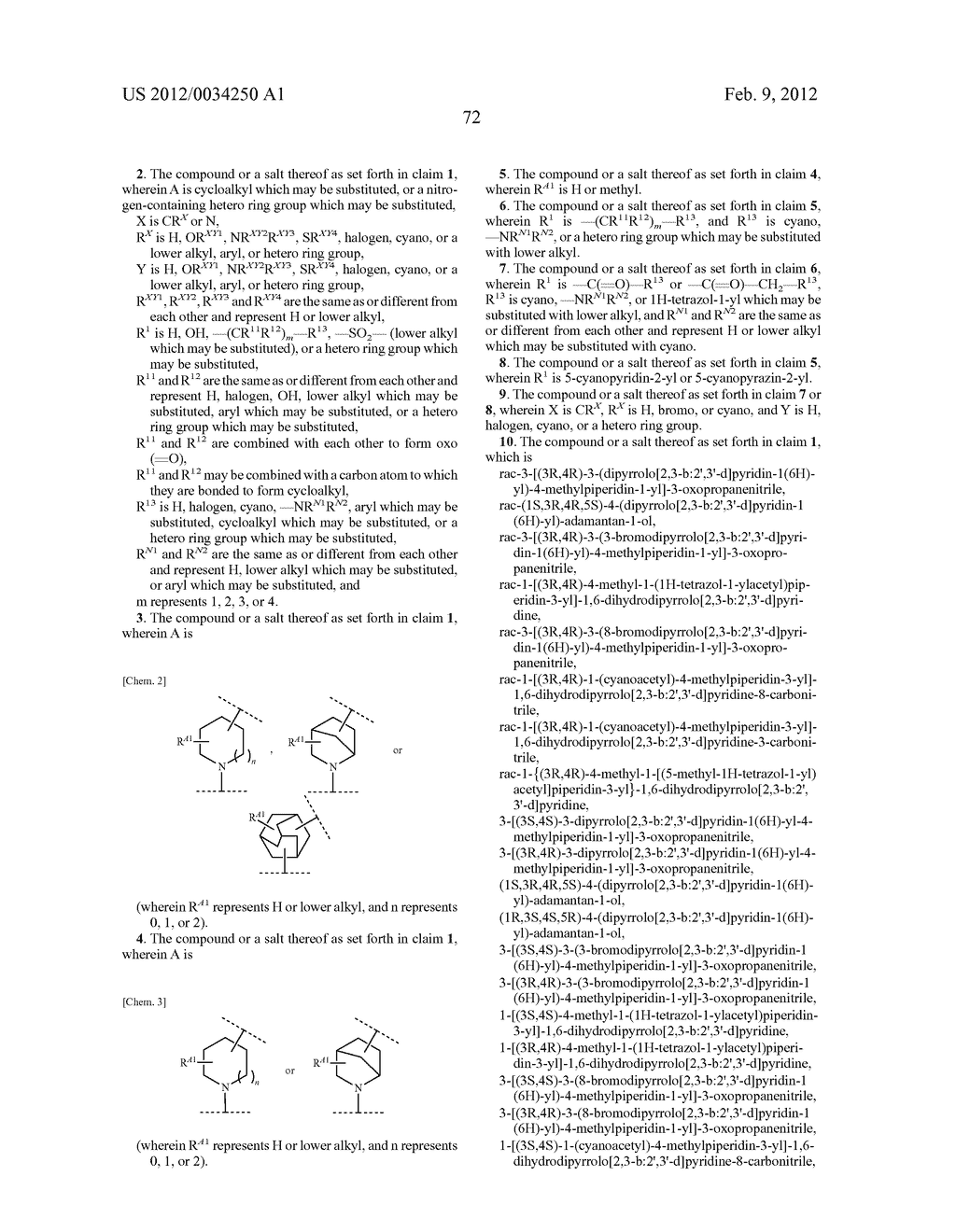 CONDENSED PYRROLOPYRIDINE DERIVATIVE - diagram, schematic, and image 73