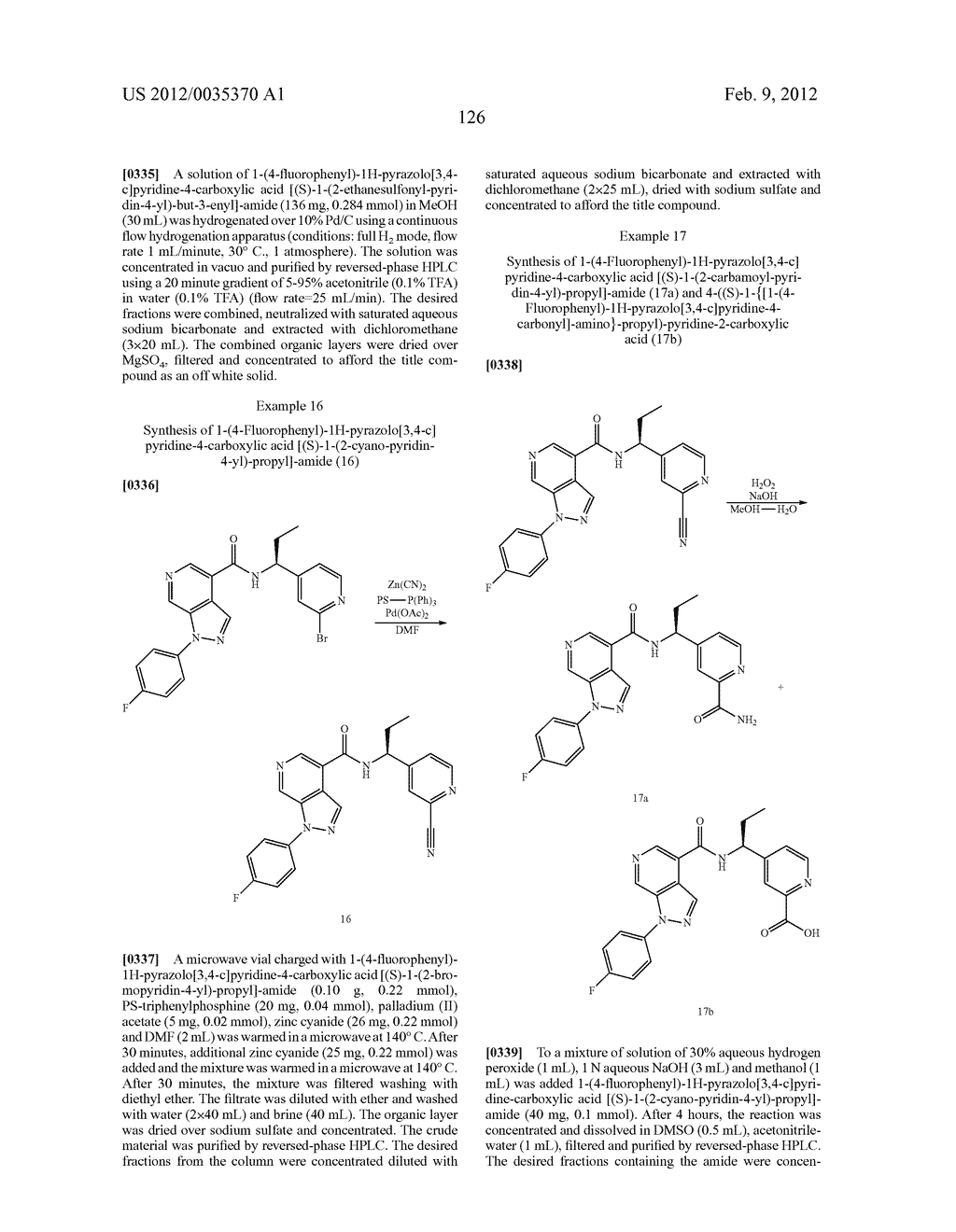 Azaindazole Compounds As CCR1 Receptor Antagonists - diagram, schematic, and image 127