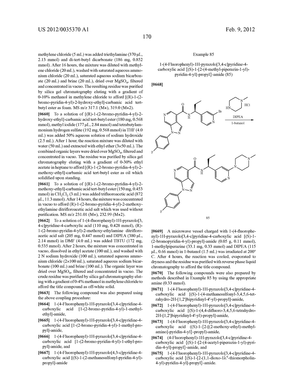 Azaindazole Compounds As CCR1 Receptor Antagonists - diagram, schematic, and image 171