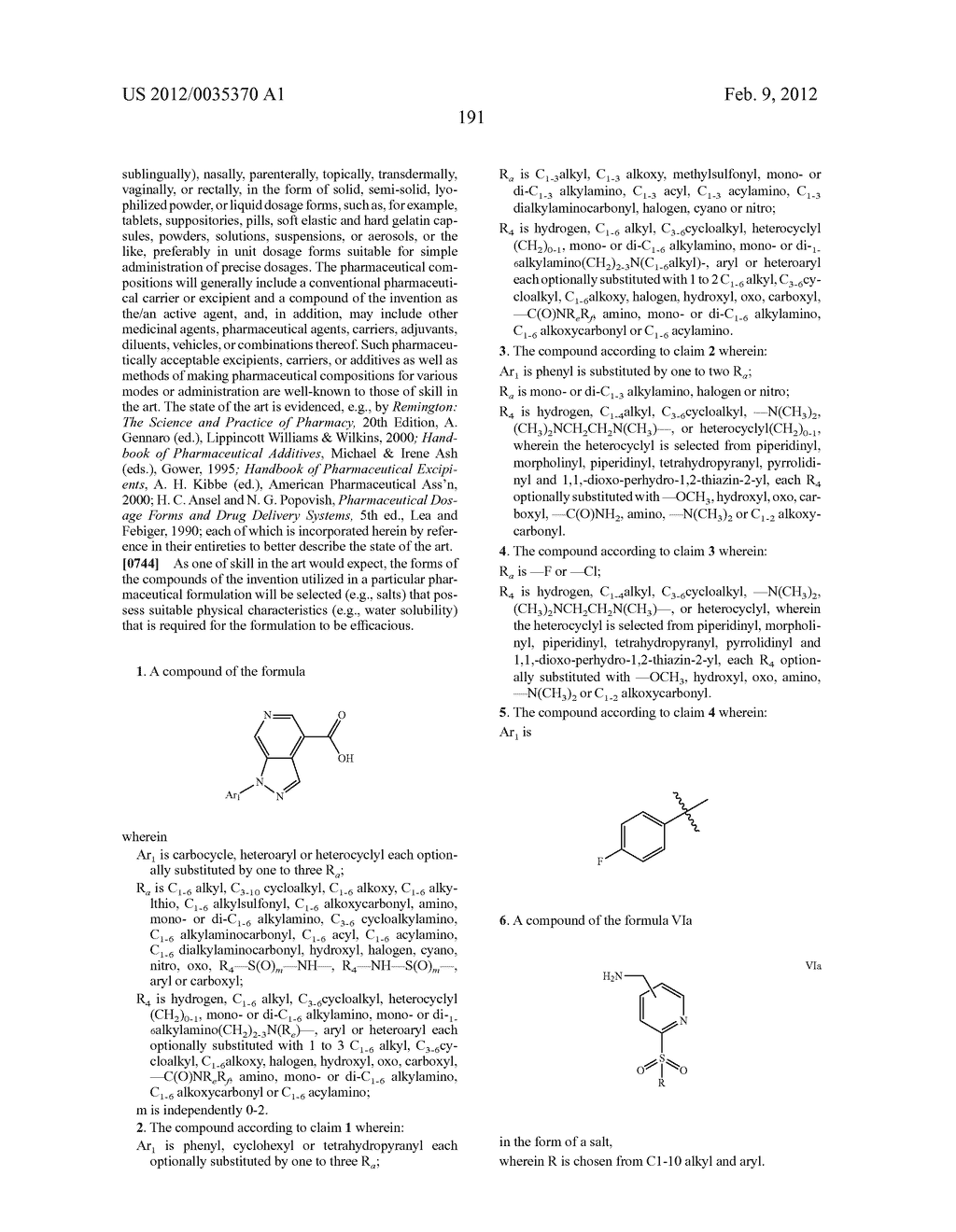 Azaindazole Compounds As CCR1 Receptor Antagonists - diagram, schematic, and image 192