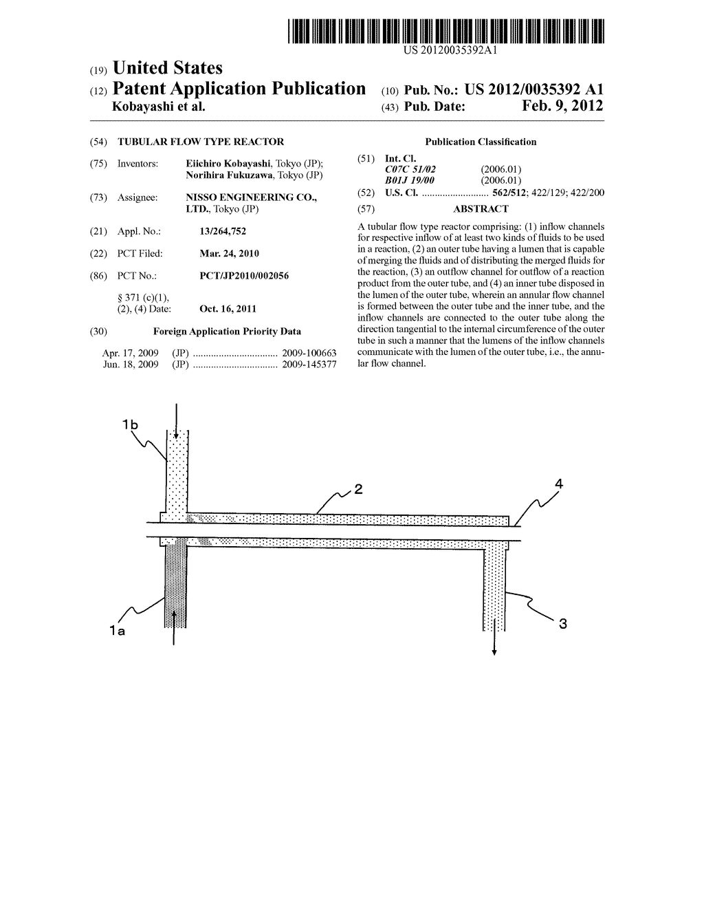 TUBULAR FLOW TYPE REACTOR - diagram, schematic, and image 01