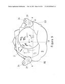 Pillow having speakers diagram and image