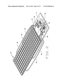 INFLATABLE CELLULAR MATTRESS WITH ALTERNATING ZONES OF INFLATED CELLS diagram and image