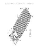 INFLATABLE CELLULAR MATTRESS WITH ALTERNATING ZONES OF INFLATED CELLS diagram and image