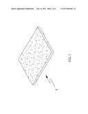 SCOURING PAD WITH THROUGH DOTS FOR DIMENSIONAL ADJUSTMENT diagram and image