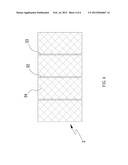 SCOURING PAD WITH THROUGH DOTS FOR DIMENSIONAL ADJUSTMENT diagram and image