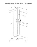 DEVICE AND METHOD FOR CONTINUOUSLY MEASURING THE FLOW VELOCITY AND TOTAL     VOLUME OF A FLUID, IN PARTICULAR OF URINE diagram and image