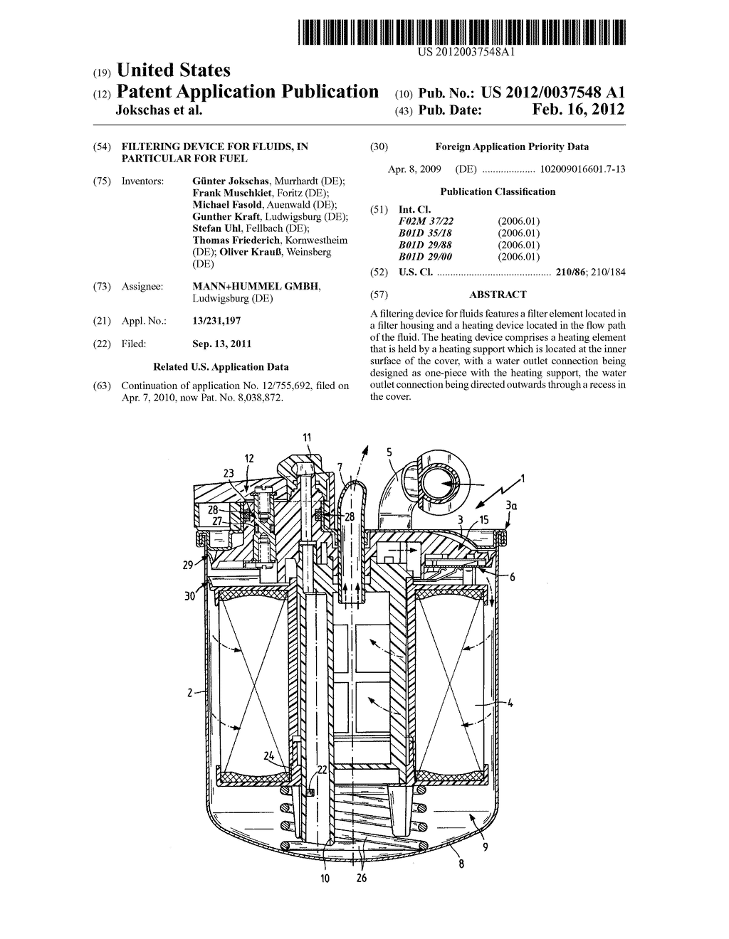 FILTERING DEVICE FOR FLUIDS, IN PARTICULAR FOR FUEL - diagram, schematic, and image 01