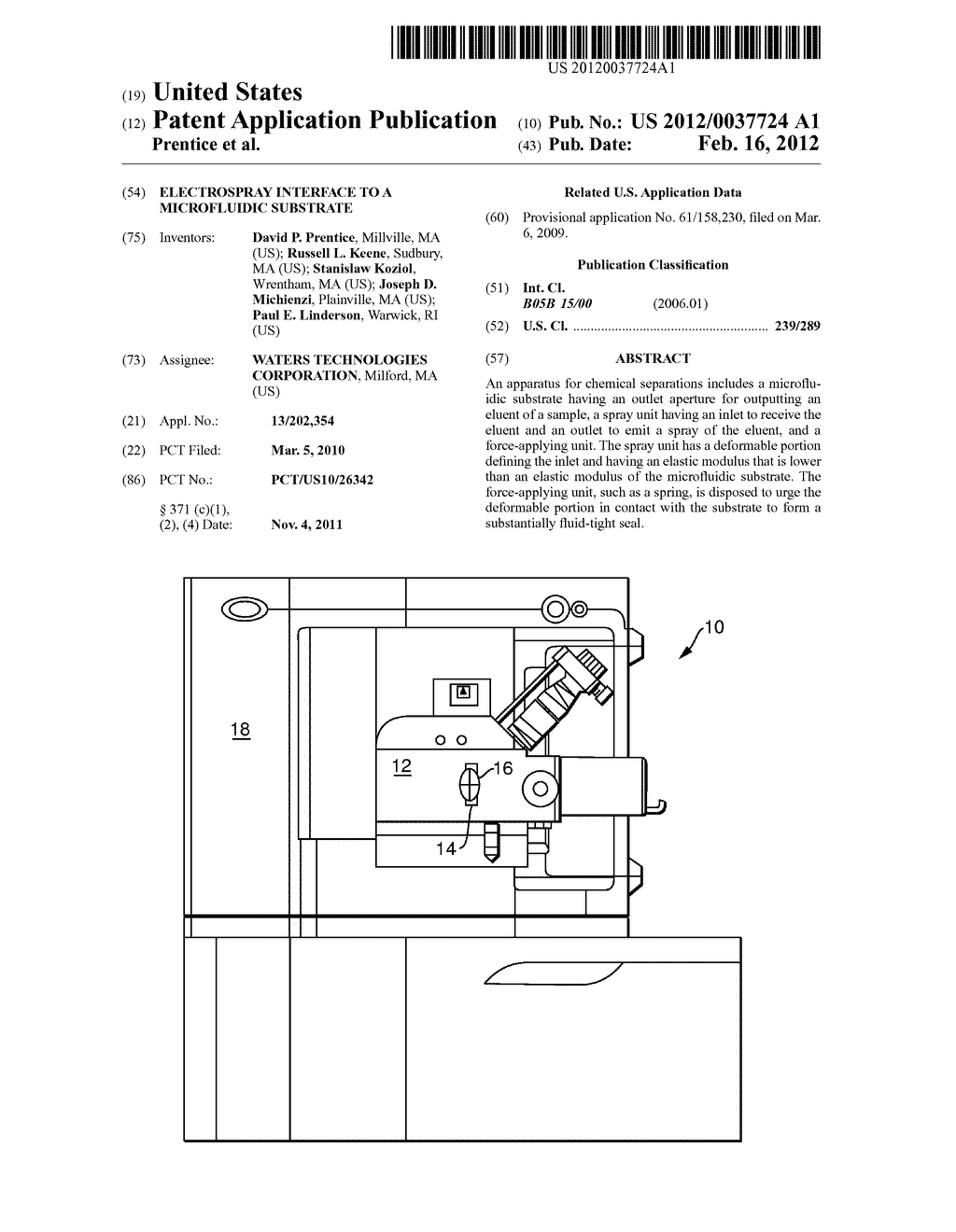 Electrospray Interface To A Microfluidic Substrate - diagram, schematic, and image 01