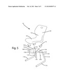 LEG SUPPORT INSERT FOR SEATING APPARATUS diagram and image