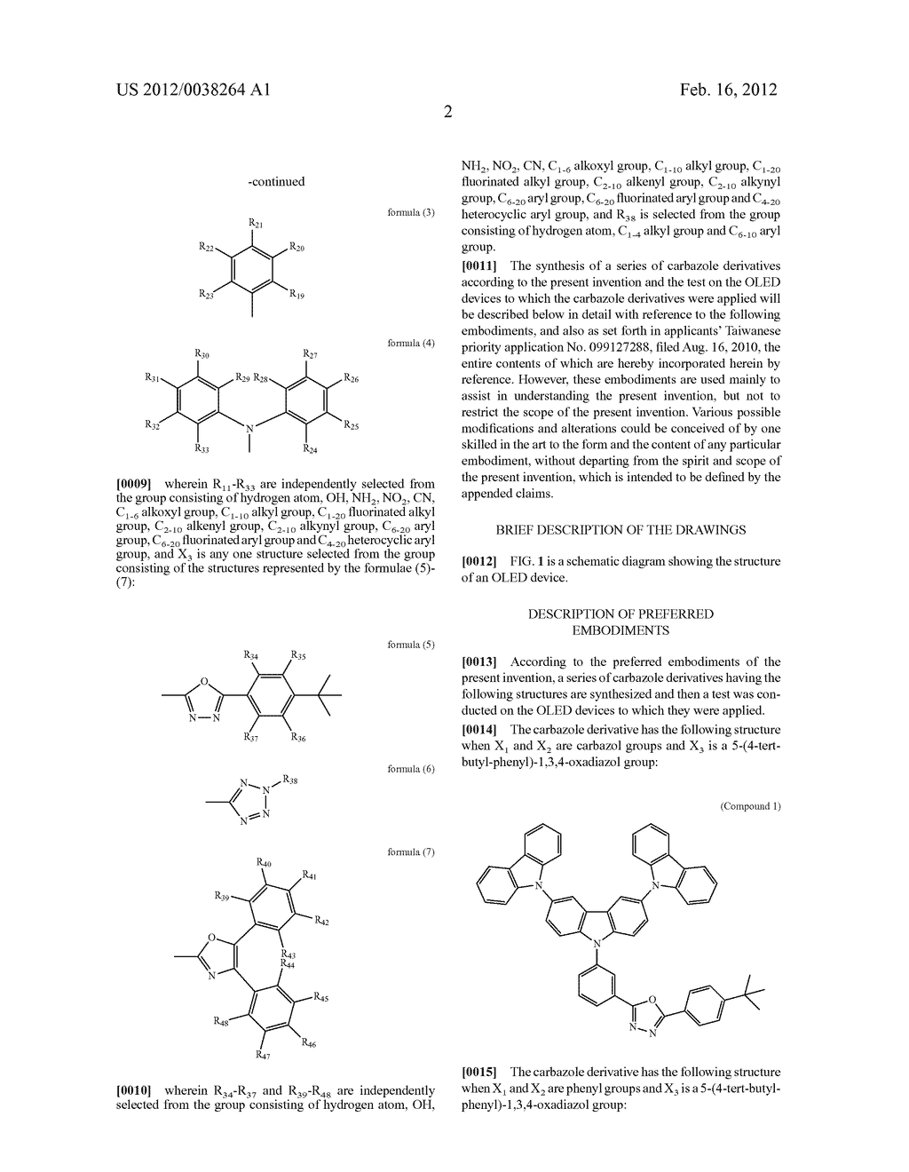 Novel Carbazole Derivatives and Organic Light-Emitting Diode Device Using     the Same - diagram, schematic, and image 04