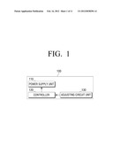 METHOD AND APPARATUS FOR COMMON USE OF POWER SUPPLY AND DISPLAY APPARATUS     USING THE SAME diagram and image