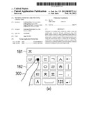 METHOD AND DEVICE FOR INPUTTING CHARACTERS diagram and image