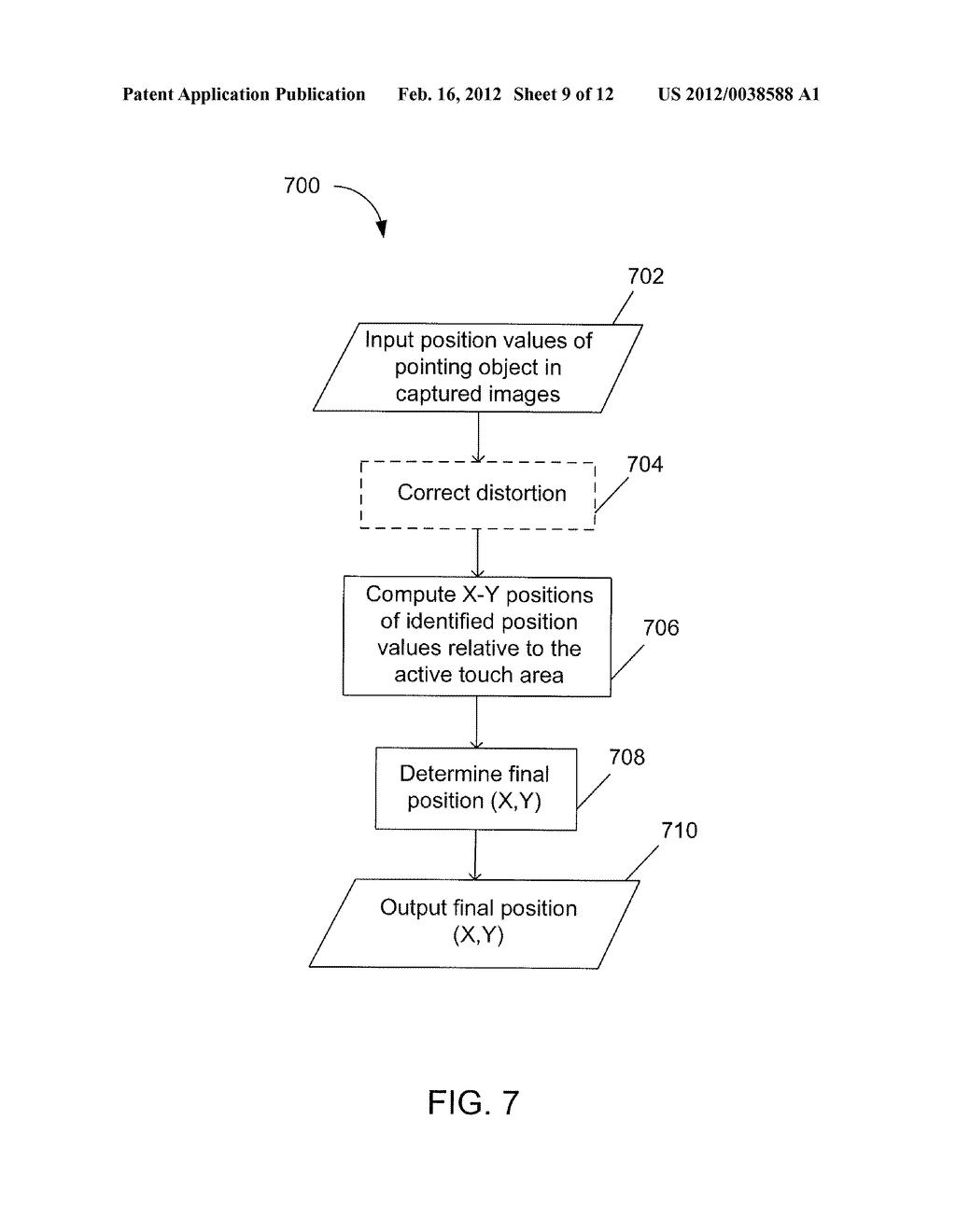 Optical Position Input System And Method - diagram, schematic, and image 10