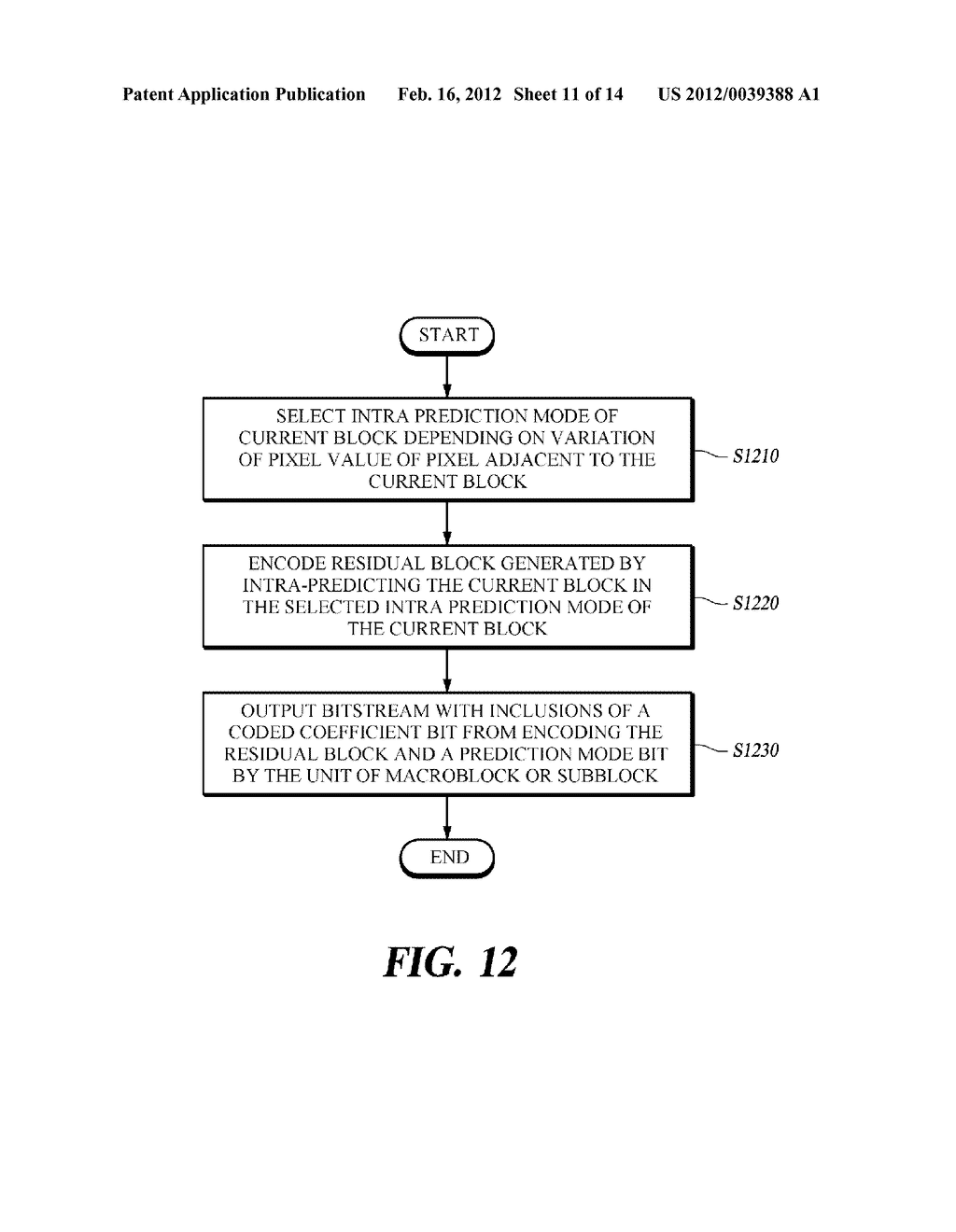 METHOD AND APPARATUS FOR SELECTING A PREDICTION MODE, AND IMAGE     ENCODING/DECODING METHOD AND APPARATUS USING SAME - diagram, schematic, and image 12