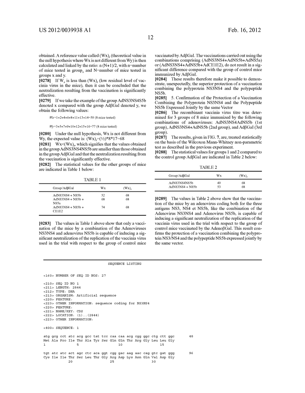 COMPOSITION COMPRISING THE POLYPROTEIN NS3/NS4 AND THE POLYPEPTIDE NS5B OF     HCV, EXPRESSION VECTORS INCLUDING THE CORRESPONDING NUCLEIC SEQUENCES AND     THEIR THERAPEUTIC USE - diagram, schematic, and image 30