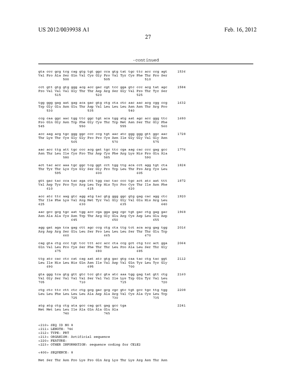 COMPOSITION COMPRISING THE POLYPROTEIN NS3/NS4 AND THE POLYPEPTIDE NS5B OF     HCV, EXPRESSION VECTORS INCLUDING THE CORRESPONDING NUCLEIC SEQUENCES AND     THEIR THERAPEUTIC USE - diagram, schematic, and image 45