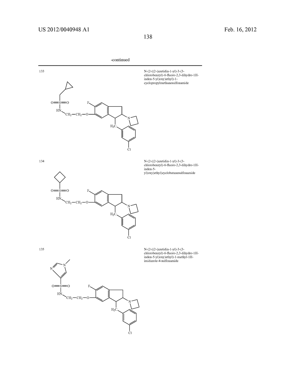 AMINOINDANE DERIVATIVES, PHARMACEUTICAL COMPOSITIONS CONTAINING THEM, AND     THEIR USE IN THERAPY - diagram, schematic, and image 139