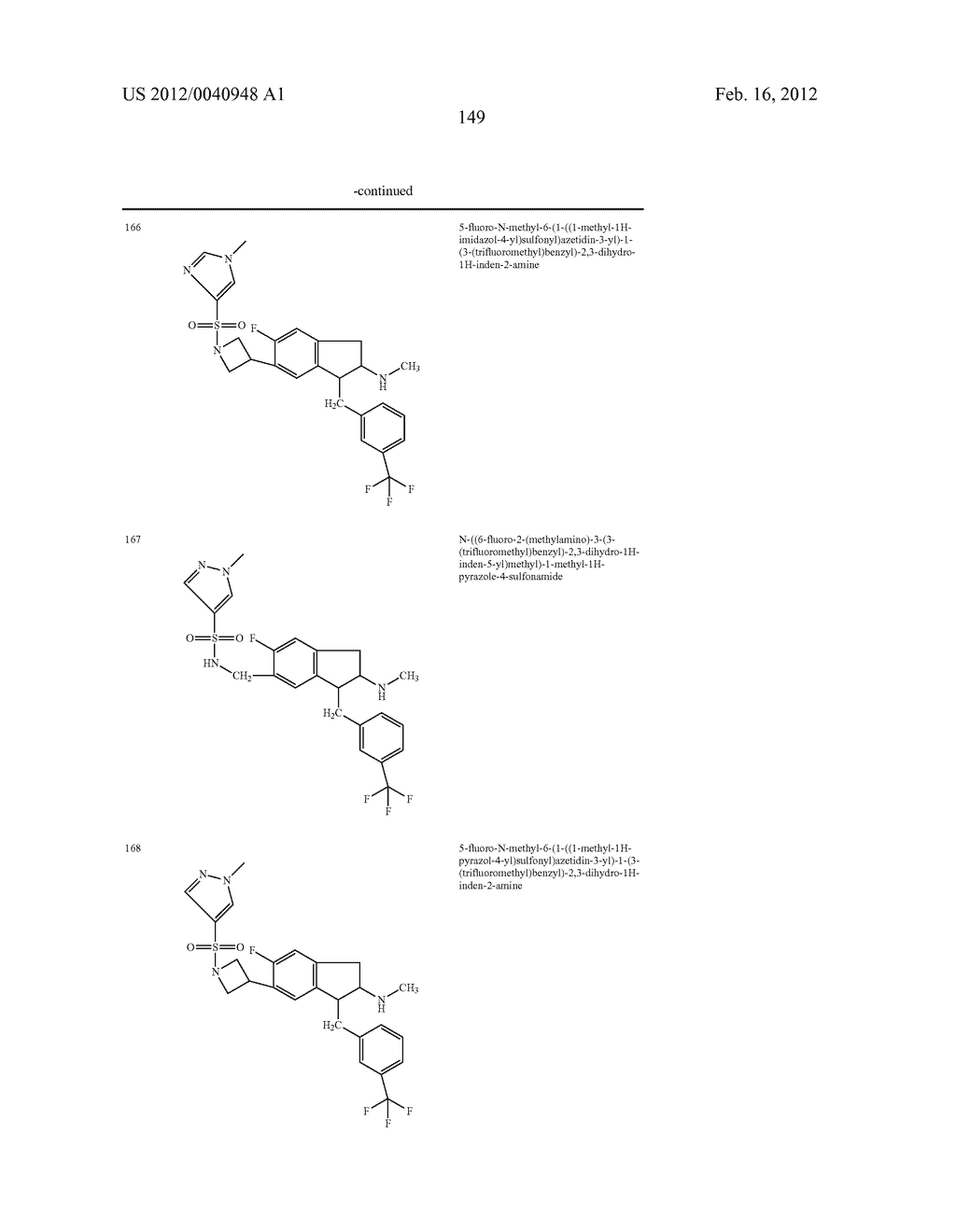 AMINOINDANE DERIVATIVES, PHARMACEUTICAL COMPOSITIONS CONTAINING THEM, AND     THEIR USE IN THERAPY - diagram, schematic, and image 150