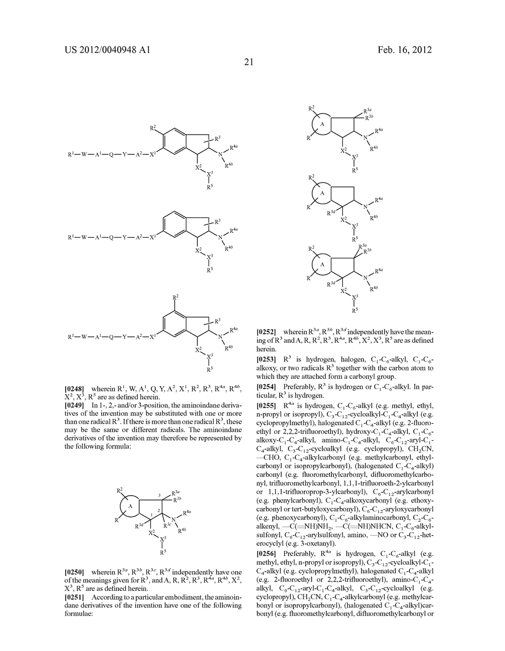 AMINOINDANE DERIVATIVES, PHARMACEUTICAL COMPOSITIONS CONTAINING THEM, AND     THEIR USE IN THERAPY - diagram, schematic, and image 22