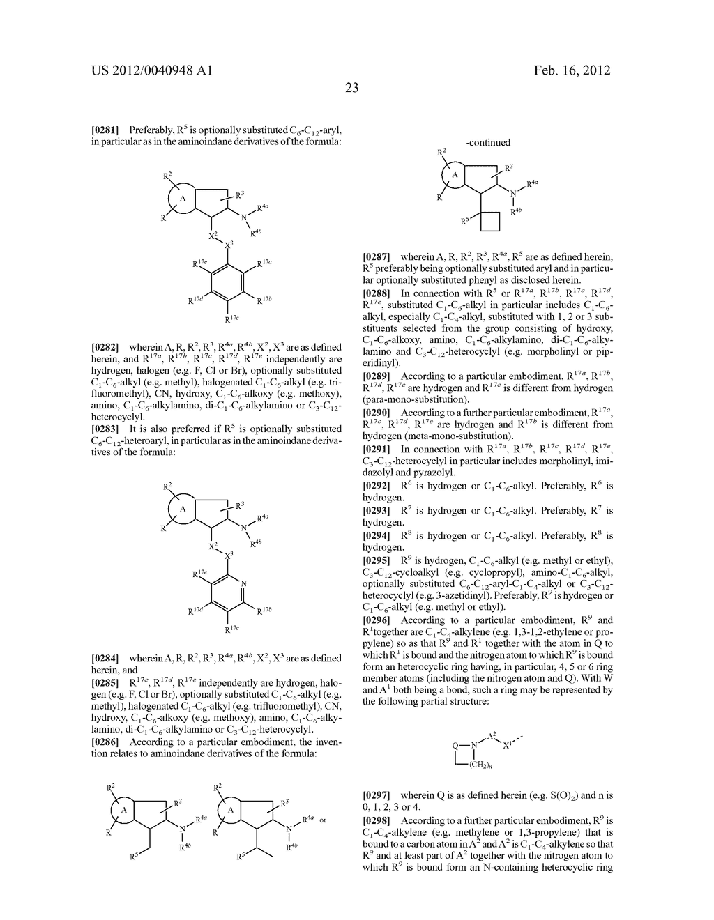 AMINOINDANE DERIVATIVES, PHARMACEUTICAL COMPOSITIONS CONTAINING THEM, AND     THEIR USE IN THERAPY - diagram, schematic, and image 24