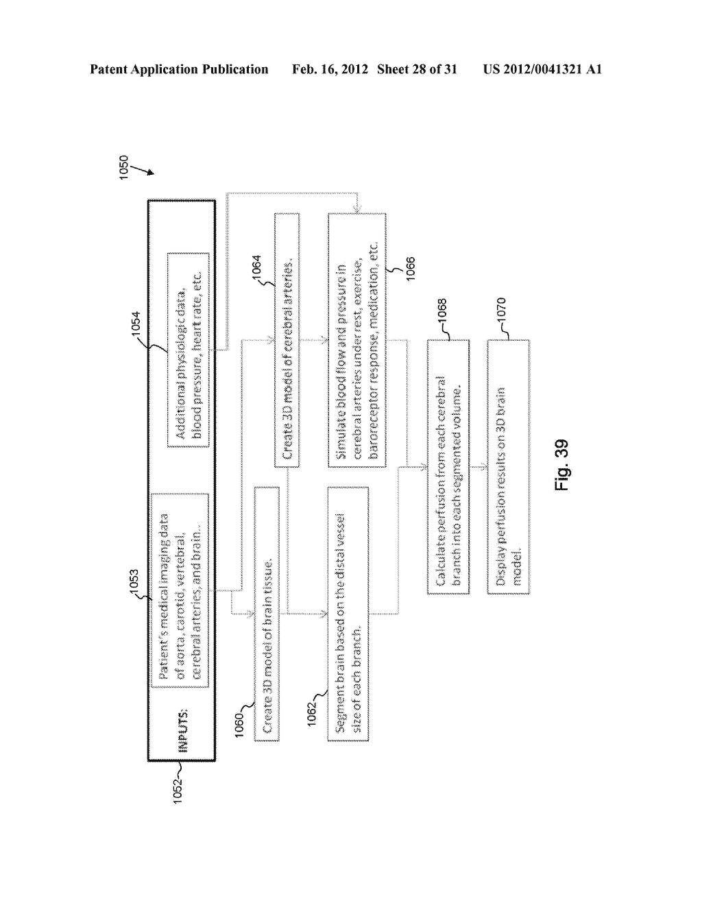 METHOD AND SYSTEM FOR PATIENT-SPECIFIC MODELING OF BLOOD FLOW - diagram, schematic, and image 29