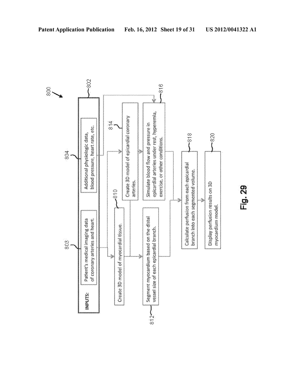 METHOD AND SYSTEM FOR PATIENT-SPECIFIC MODELING OF BLOOD FLOW - diagram, schematic, and image 20